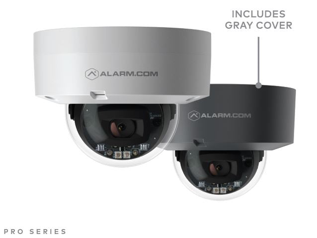 Pro Series Dome Camera includes Gray and white Covers.