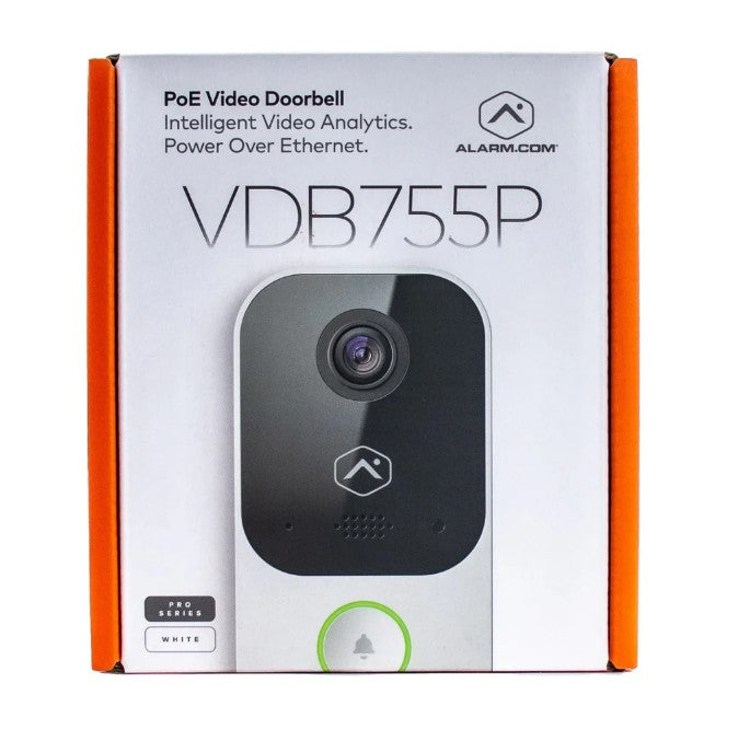 ADC-VDB755P, Video Door Station, People Detection, Power over Ethernet, PoE, Full HD resolution, High Dynamic Range (HDR), and infrared night vision, Two-Way Audio, Front View Package