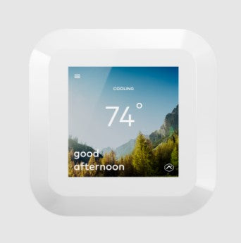 Alarm.com Smart Thermostat HD - Color Touchscreen Display (Black Display)