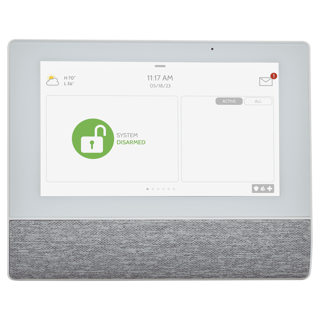 IQ Remote Wireless PowerG Secondary Touchscreen Alarm Keypad