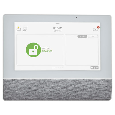 IQ Remote Wireless PowerG Secondary Touchscreen Alarm Keypad