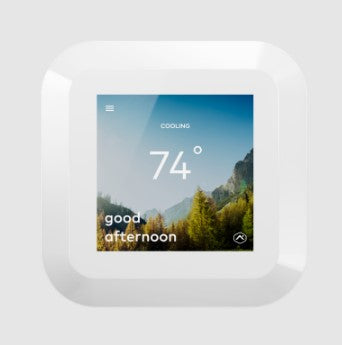 Alarm.com Smart Thermostat HD - Color Touchscreen Display (White Display)
